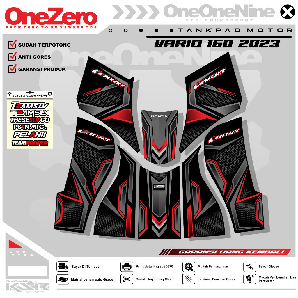 Stiker Dashboard Vario 160 2023 Terbaru Pelindung Dashboard Tankpad Vario 160 2023