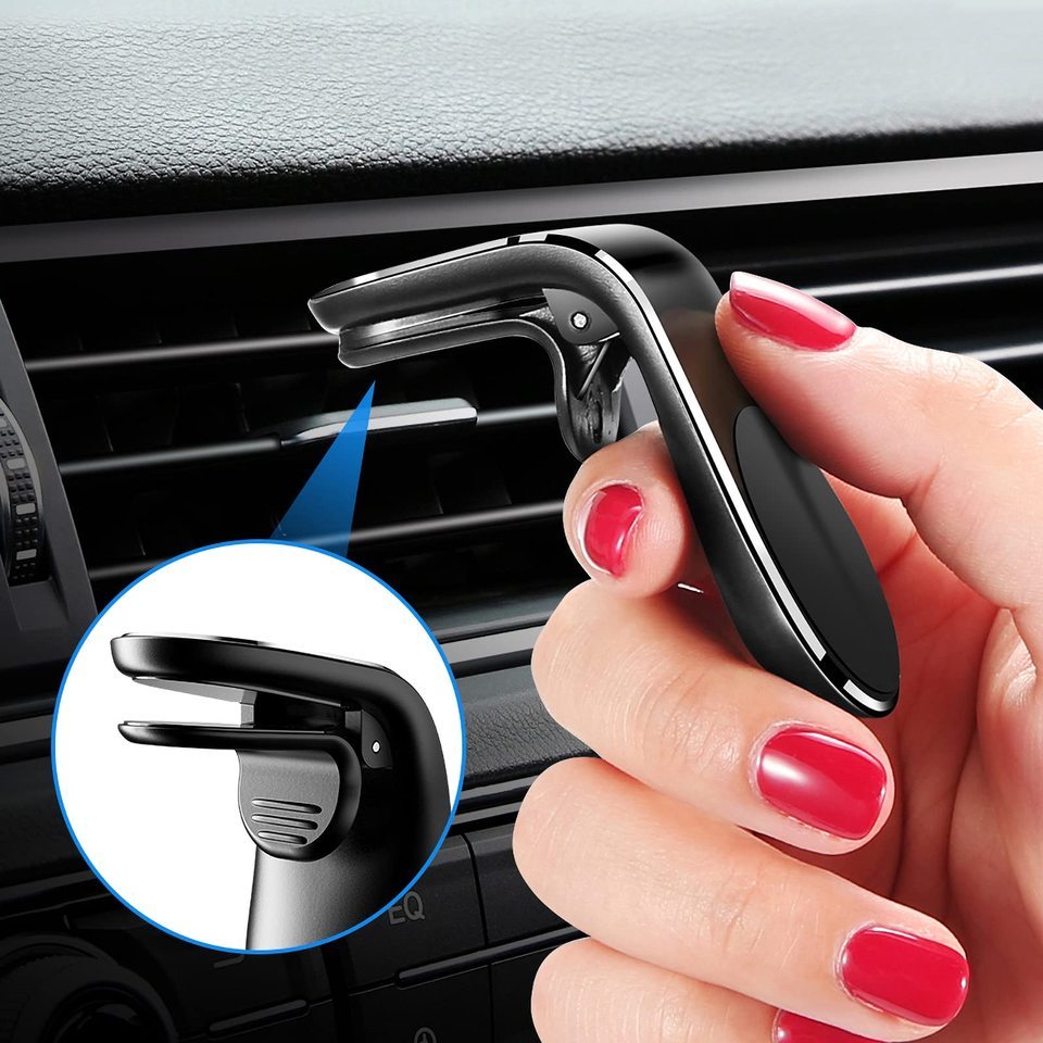 Magnetic Car Phone Holder Air Vent Clip Mount Mobile Bracket GPS Cell Phone Stand For iPhone 17 Pro 