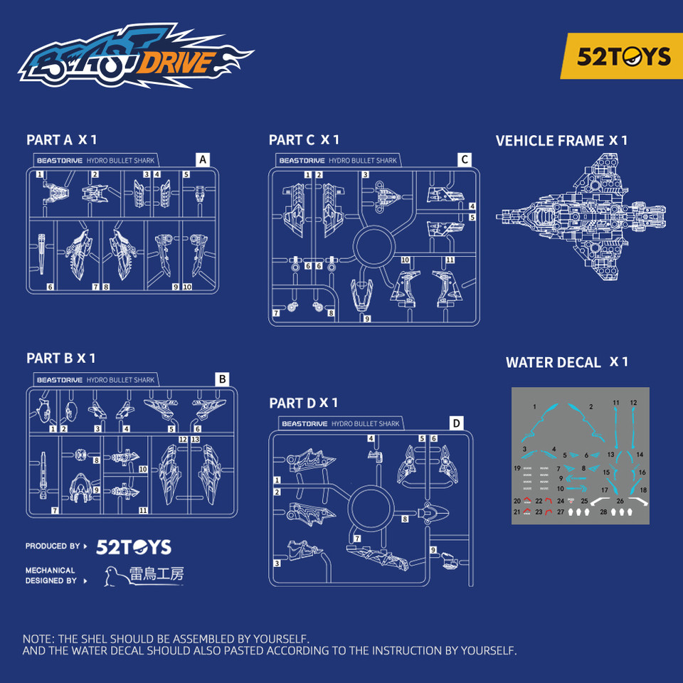 52TOYS BeastDrive BD-02 HYDRO BULLET SHARK