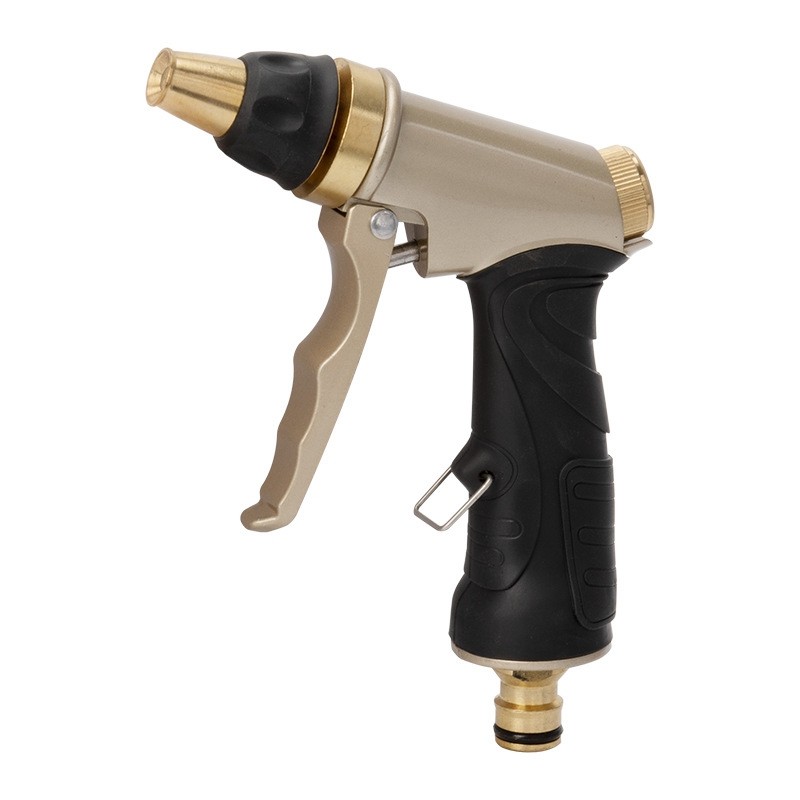 Household Copper-Zinc Alloy High Pressure Car Wash Garden Irrigation Water Gun Spray Cleaning Water 