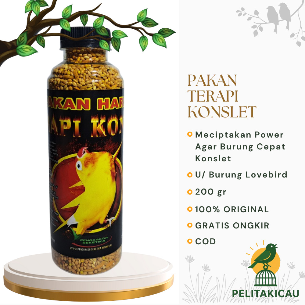 Pakan Terapi Konslet pakan racikan terbaik untuk menciptakan sumber energi di burung lovebird