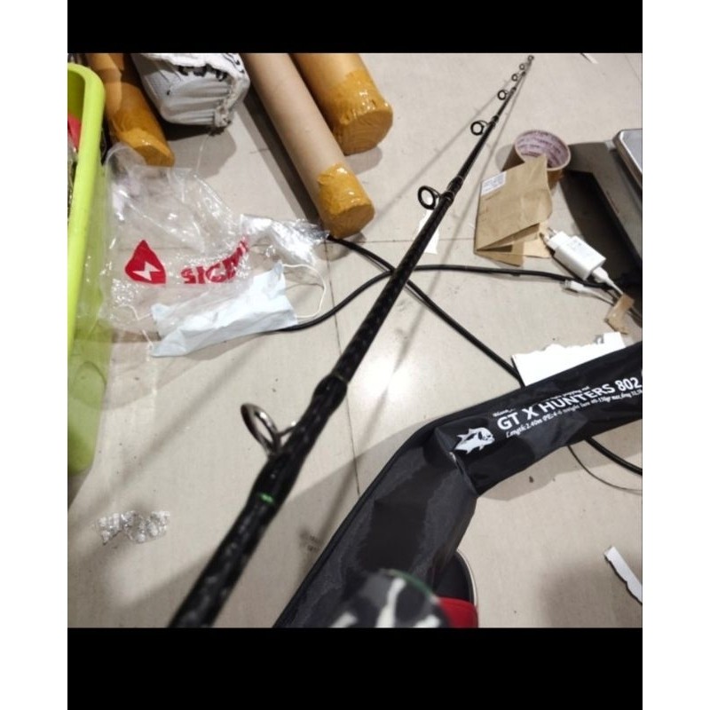 joran pancing elito GT hunter gen II 802 busa army type popping spinning