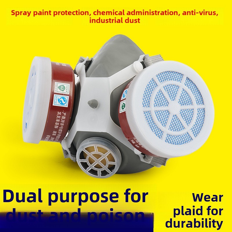 Gas Protective Mask Full Face Dust  Full Face Gas Mask Respirator emical Gas Spray Paint Mask