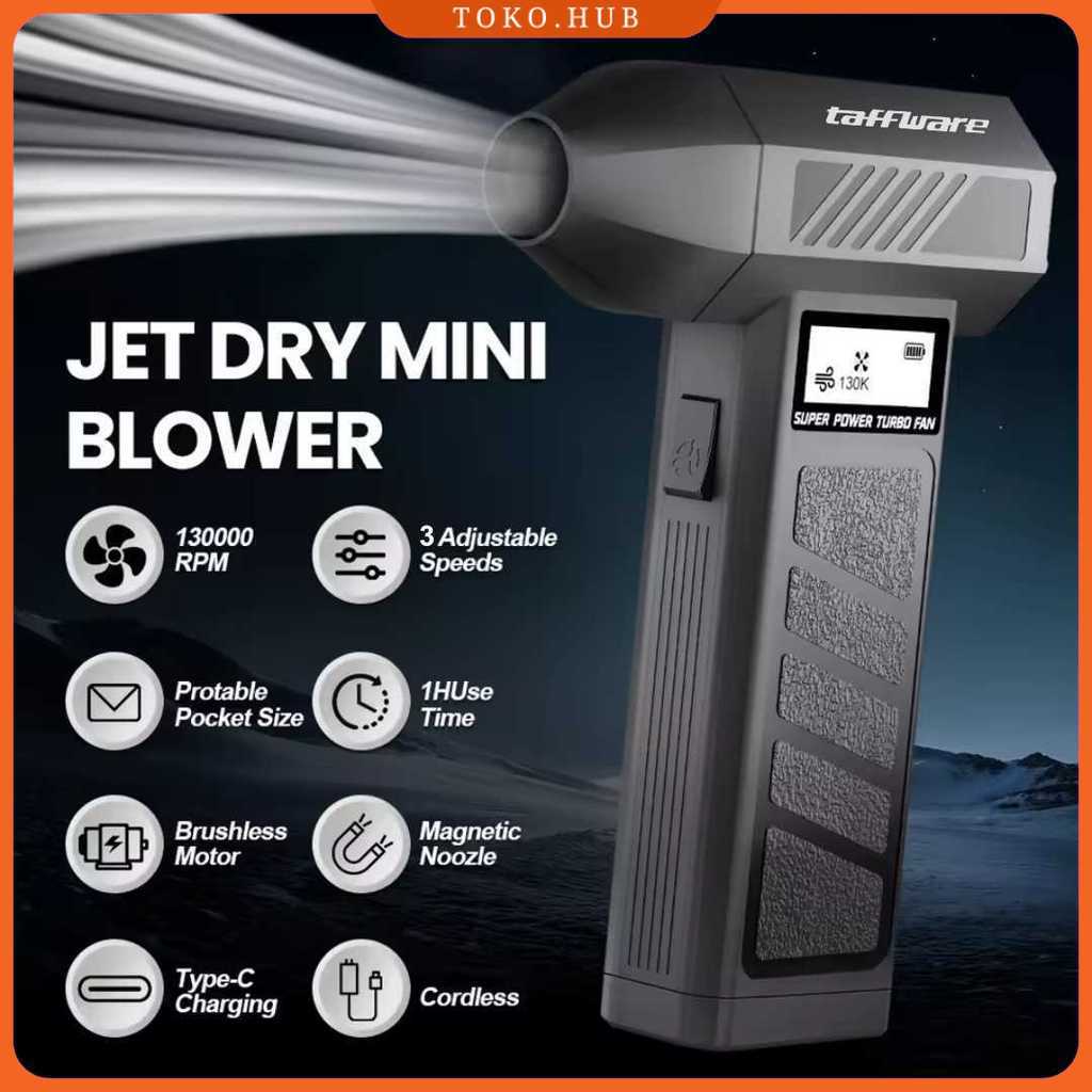 Taffware Mini Turbo Violent Air Blower Cordless Jet Portable 130000RPM - P30