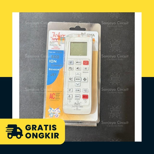 Remote Remot AC Sharp / Midea / Aqua / Sanyo Multi Universal