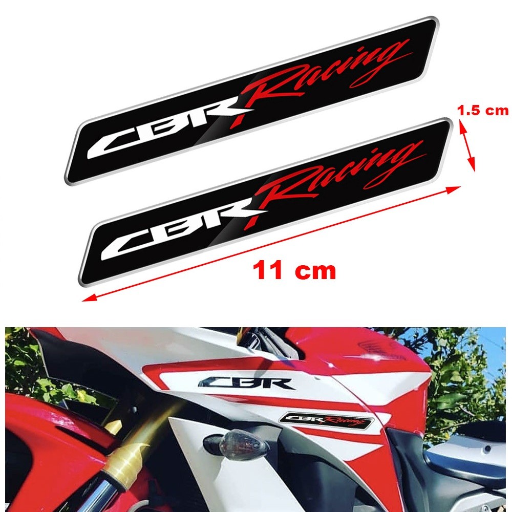 CBR Racing Motorcycle Emblem Badge Decal Tank Sticker Reflective Decal for For Honda CBR 150R 250R 3