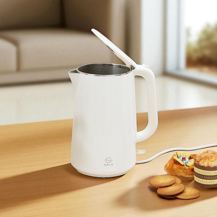 Informa Kels 1.7 ltr Savo Teko Listrik - Putih Pemanas Air Alat Masak Pendidiih Ketel Otomatis Teko 