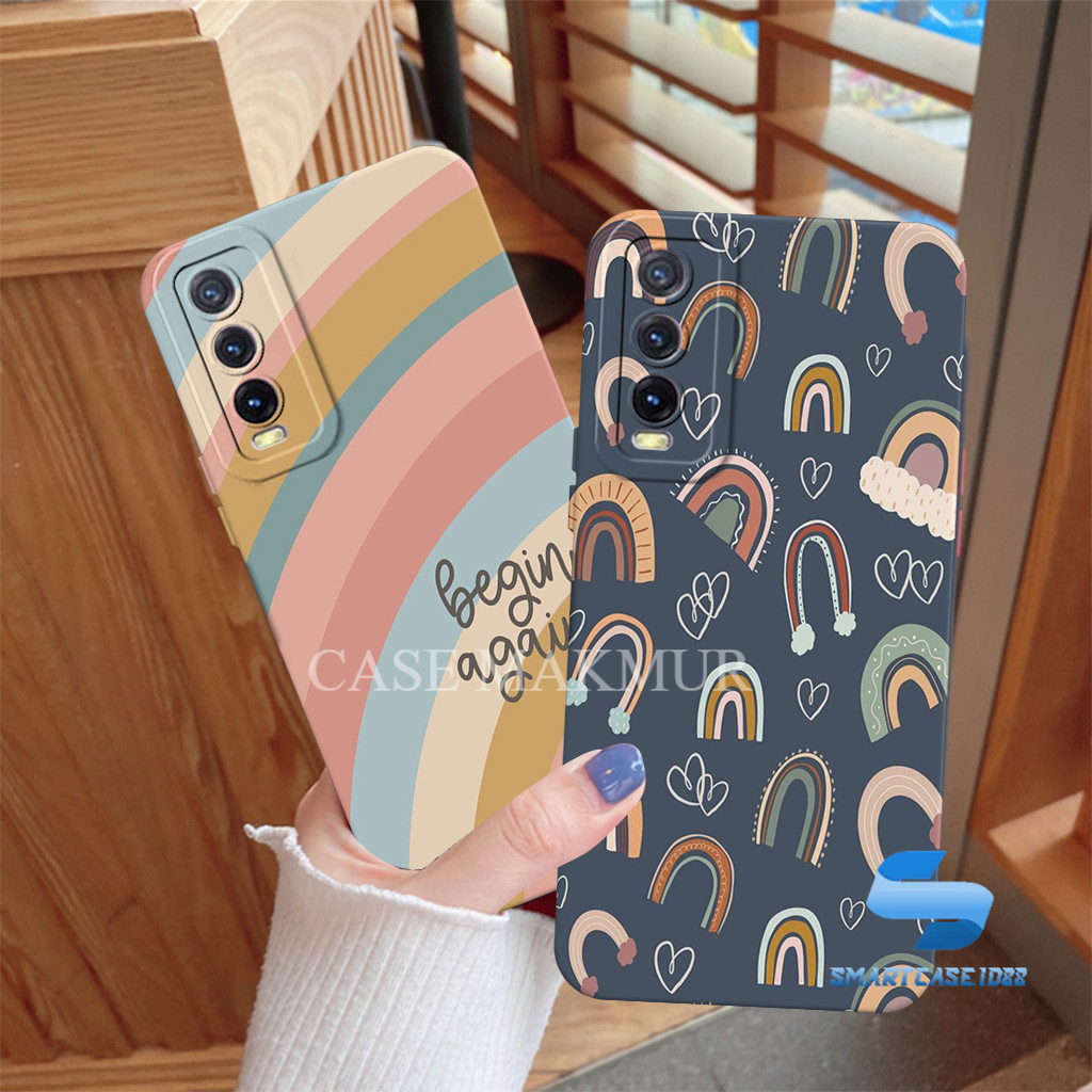 Case Cover Untuk Vivo Y20 Y20s Y20g Y12s Soft Case Hp Motif Pelang1 Silikon