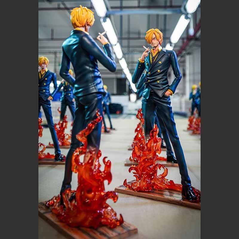 One Piece Sanji Action Figure - Jt Statue Devil'S Wind Hand Animations Collectible Model Decoration 