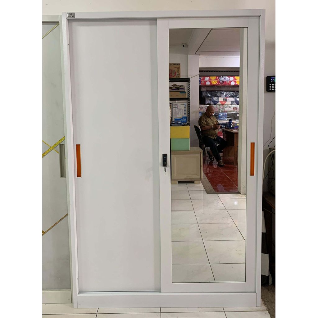 Lemari Pakaian Lemari Baju Besi 2 Pintu Jumbo