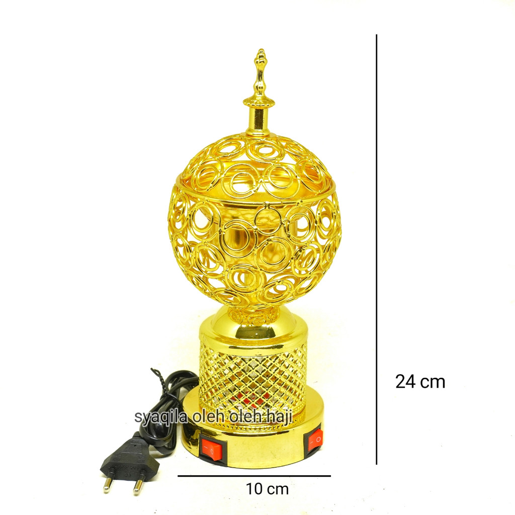 Mabkhara Elektric Tempat Bakar Buhur Listrik Pendupaan Elektrik dan Lampu Pendupaan Wadah Bukhur