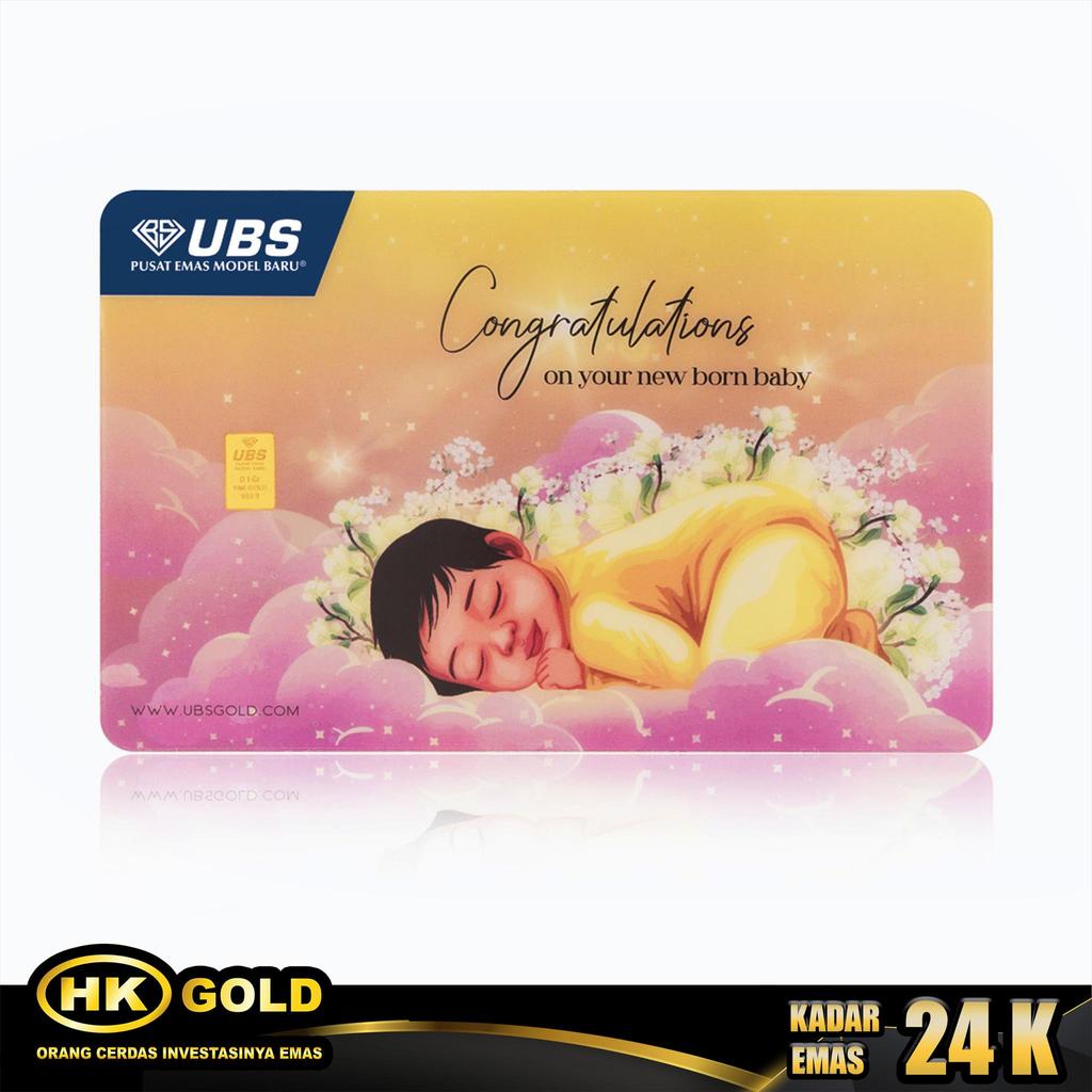 Logam Mulia 24K UBS 0.100 Gram Congratulations