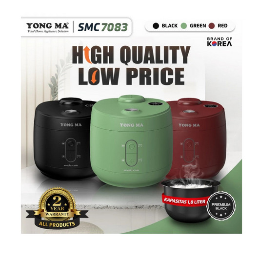 MAGIC COM YONGMA 7083 | 1,8LITER YONGMA 3IN1 ANTI LENGKET