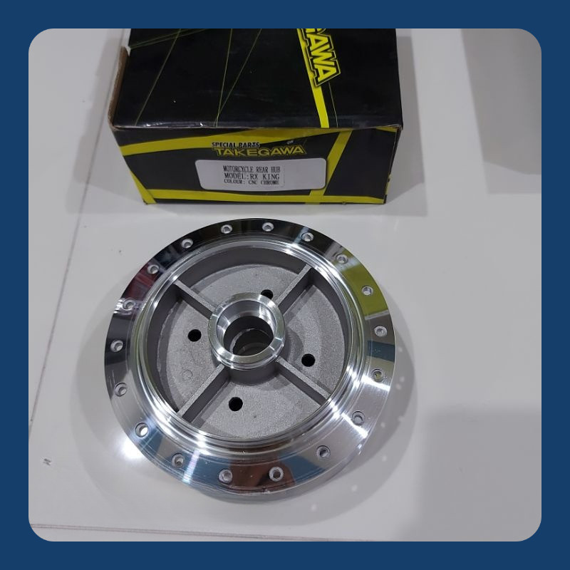 Tromol Takegawa Belakang Vixion Old Tromol /Rx King /Secorpio Polis Crum Bubut CNC