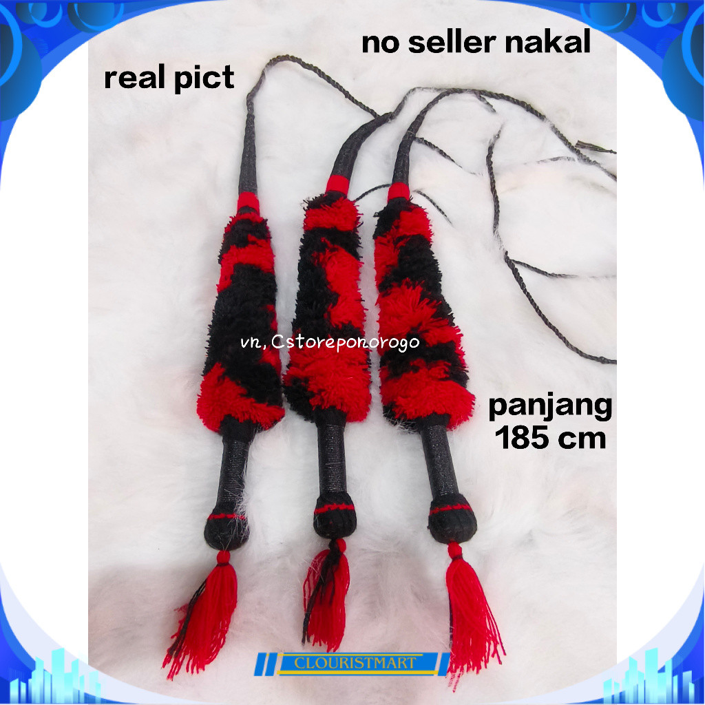 PECUT BOPO ANAK 70RB / pecut / cemeti / cambuk / barongan / reog / devil / ganongan / topeng ganong 