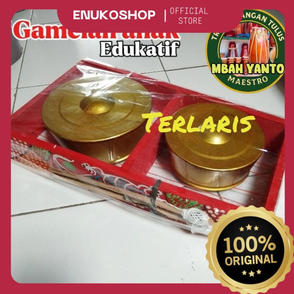 Gamelan anak Kenong Gamelan Mainan Edukasi Anak Alat Musik Tradisional Isi 2 Mbahyanto_maestro KN