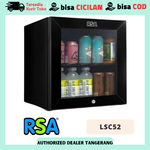 SHOWCASE MINUMAN RSA LSC52 LSC 52 LSC-52 KULKAS PENDINGIN MINUMAN PORTABLE MINI BAR ORIGINAL