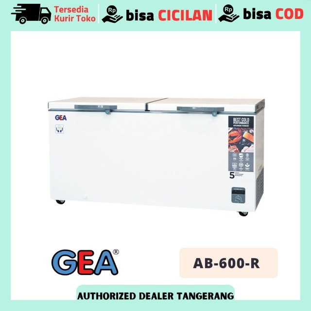 Chest Freezer 500 Liter Gea Ab-600-R Kulkas Chest Freezer Box Original