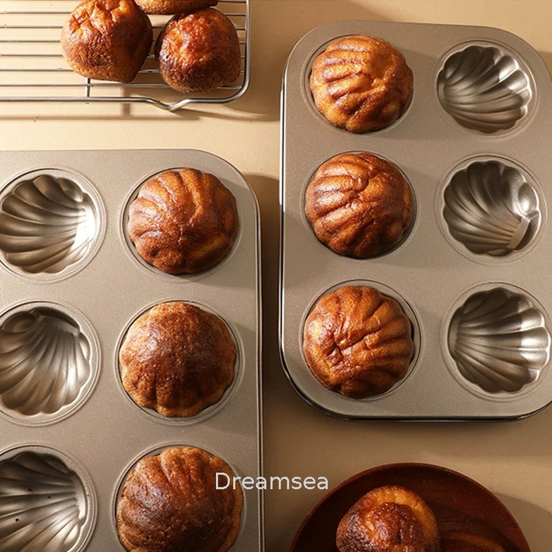 Cetakan Panggang Rumahan Isi 6 Pcs, Loyang Cup Muffin, Cetakan Khusus Buat Puding Roti & Dessert——dr