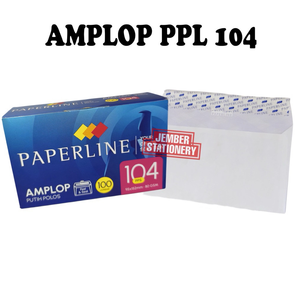 (1kotak) Amplop Paperline 104 Tanggung