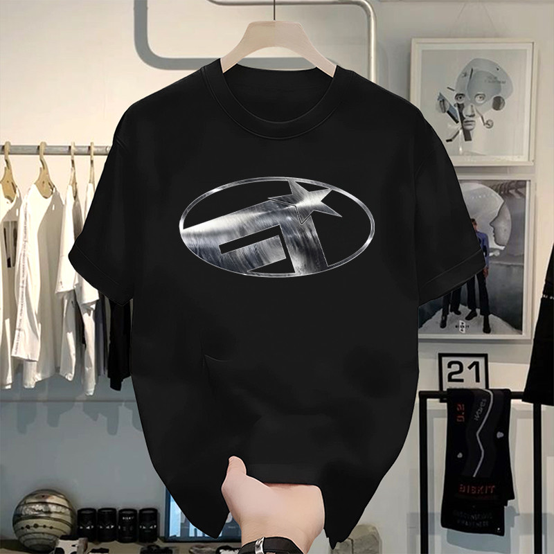 Kaos Pria Premium Katun 100% Baju Kaos Pria Original Atasan Lensek Pendek Keren Kekinian Polos Hitam