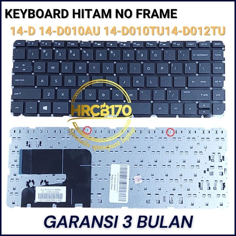 Keyboard HP Pavilion 14-D010AU 14-D010TU 14-D012AU 14-D012TU TANAM -HRCB