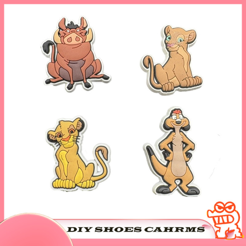Hole Shoes Shoe OrnamentShoe Buckle Fit Shoes Accessories Lion King Timon Peng Peng Sinba Animal