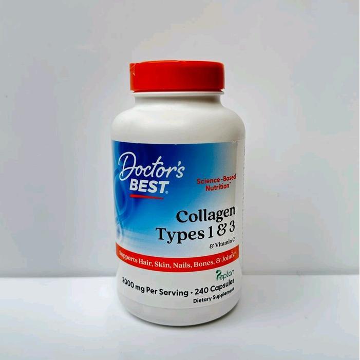 Doctor's Best Collagen Types 1 & 3 vitamin C 2000mg 240 Capsules USA