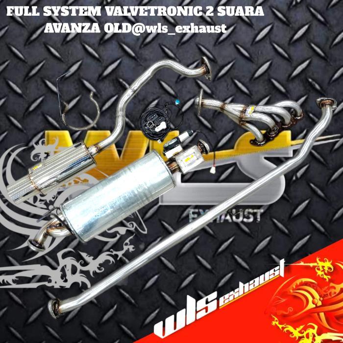 KNALPOT MOBIL VALVETRONIC 2 SUARA FULL SET AVANZA OLD PNP WLS EXHAUST