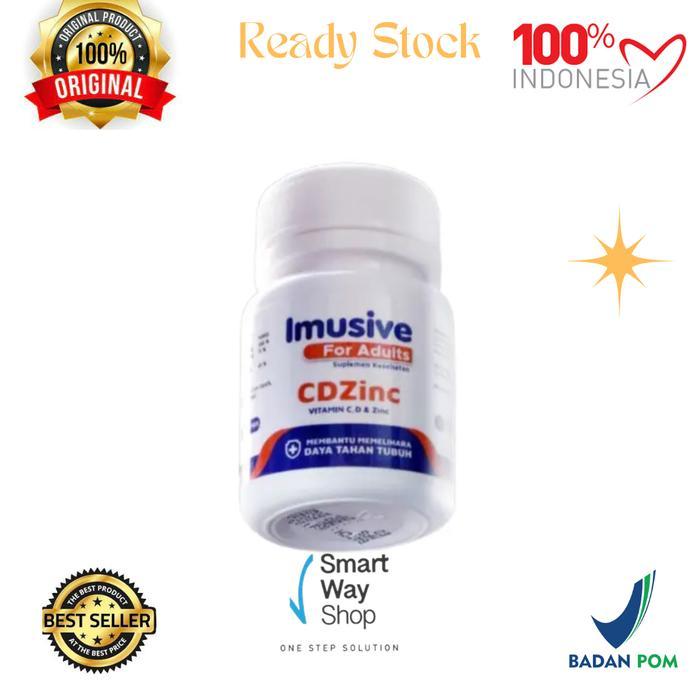 Vitamin C + Zinc IMUSIVE C & ZINC 1 Botol isi 60 tablet ORI BPOM - D+CZinc Imusive