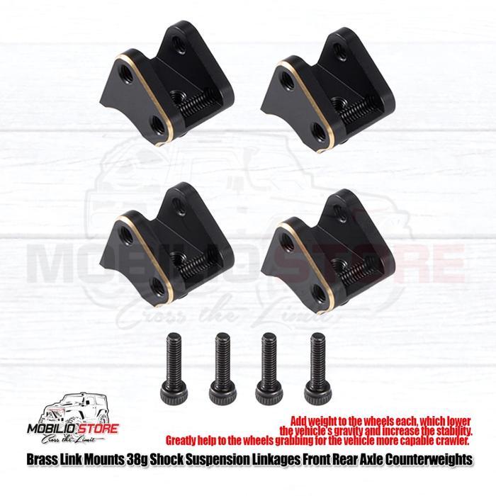 Brass Links Mounts Shocks Suspension Linkages Axle for Axial SCX10 II