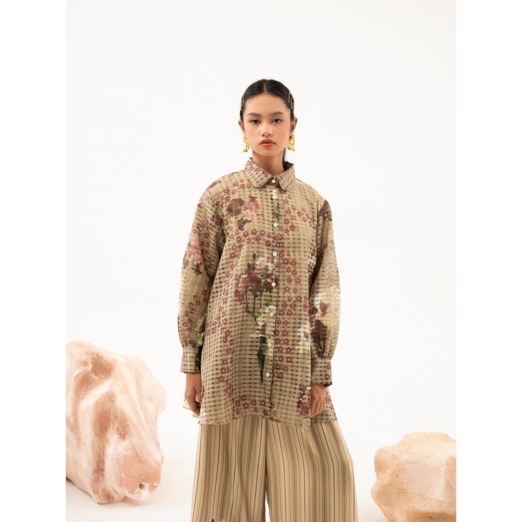 ALEZA - Oriana Outer Olive - Setelan Outer Wanita