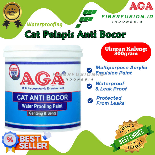 [FUSION] AGA - Cat Pelapis ANTI BOCOR Waterproofing AGA Genteng & Seng Ukuran 800gr Premium Quality