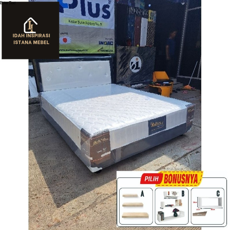 PROMO Spring bed Full Set 160x200 / Springbed Divan No 2 160x200 / Kasur Murah Cirebon Kuningan Maja