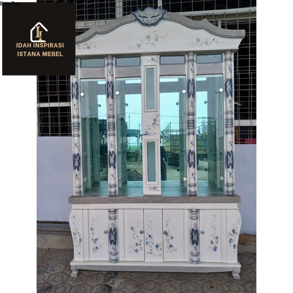Buffet Kristal Minimalis 4 Pintu / Lemari Hias / Bufet Pajangan buffet kaca hias