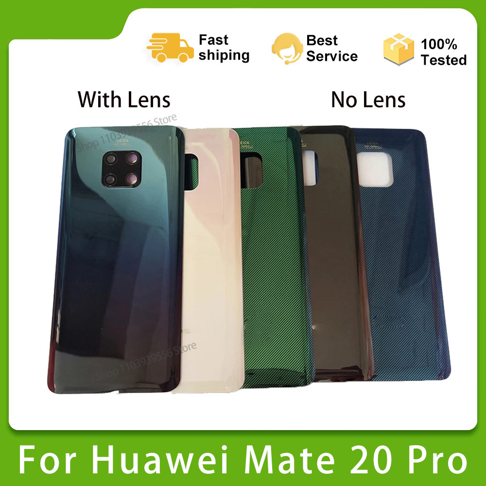 New  al Battery Cover Glass For Huawei Mate 20 Pro LYA-L09 LYA-L29 Rear Housing Door Panel Replaceme