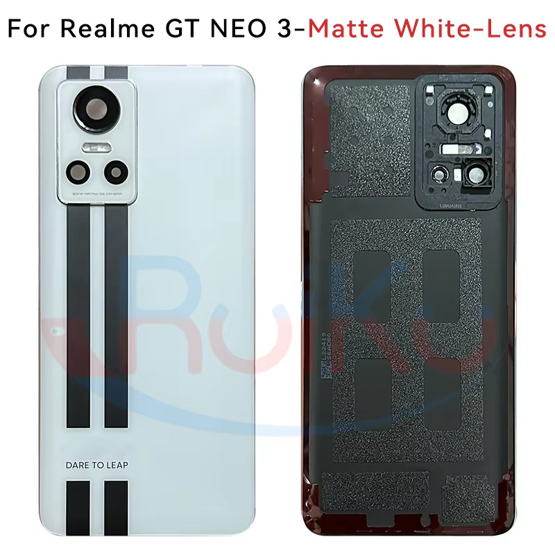 Hight Quality For Realme GT Neo 3 Battery Cover Glass Panel Rear Door Housing Rear Door Replacement 