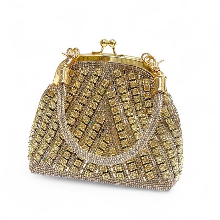 Tas Pesta Evening Bag Julius Clutch Pesta Kondangan Wanita 708 - GOLD