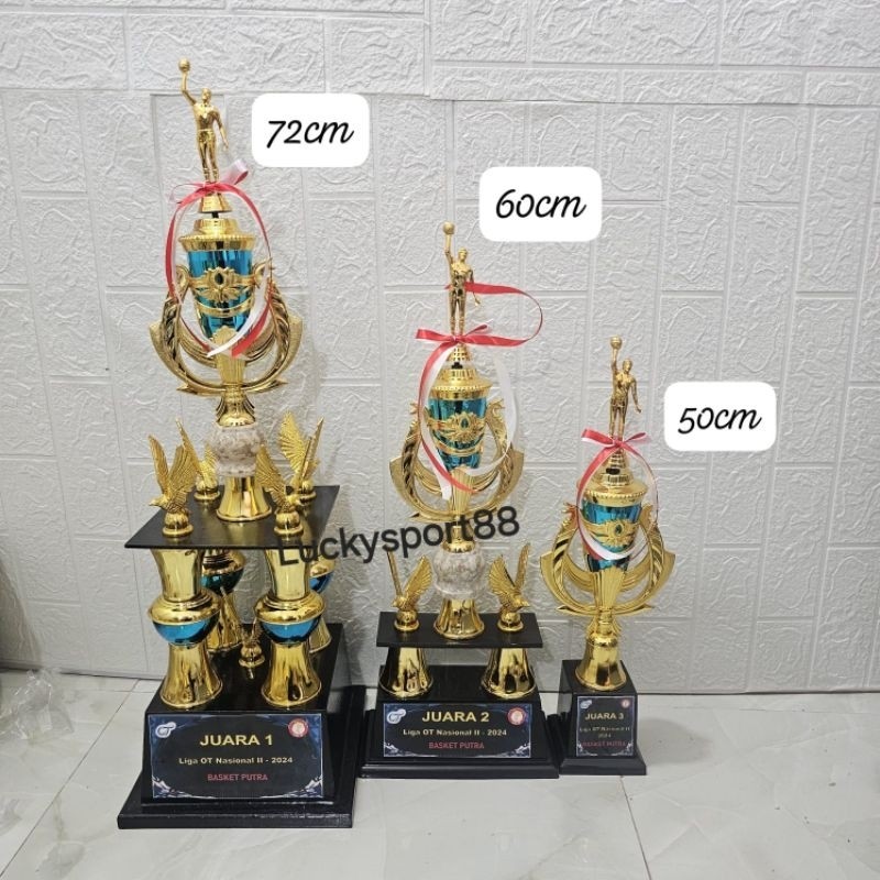 trophy Piala 4kaki basketball bola basket 1 set