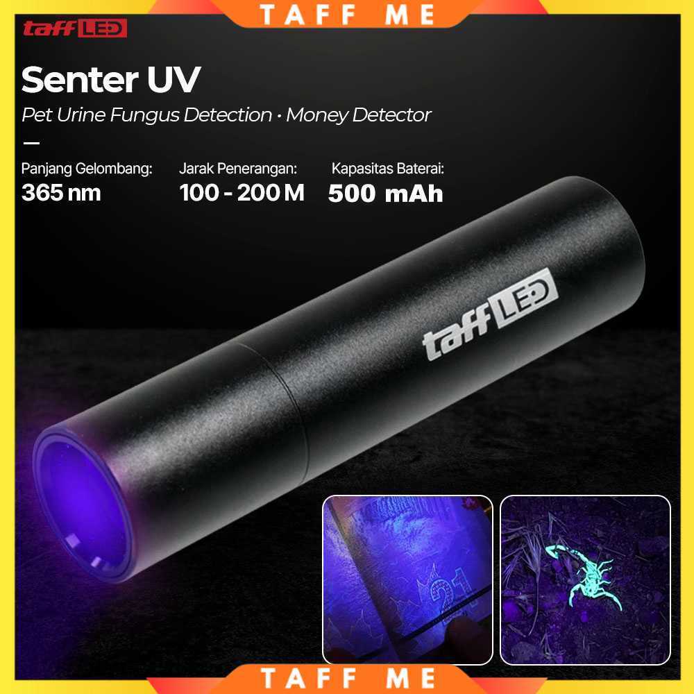 TaffLED Senter UV Ultraviolet Mini Flashlight Money Detector 365nm - S11-Z