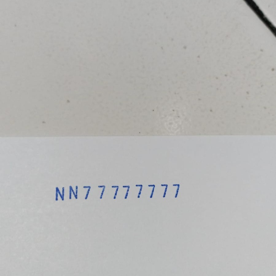 Stempel Manual Kombinasi Huruf Angka 5mm