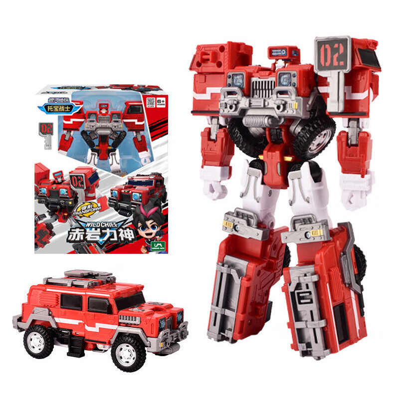 New Wild Chief Tobot V Transforming Robot To Car Toy Korea Cartoon Brothers Anime Tobot Transformati