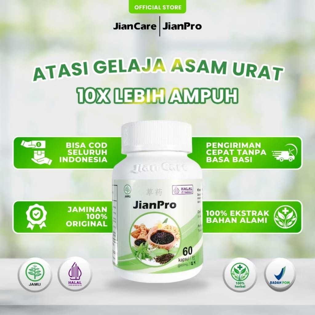 Jian Care Jianpro - Obat Herbal Untuk Rematik Asam Urat Nyeri Sendi Encok dan Pegal Linu BY SHANUM c