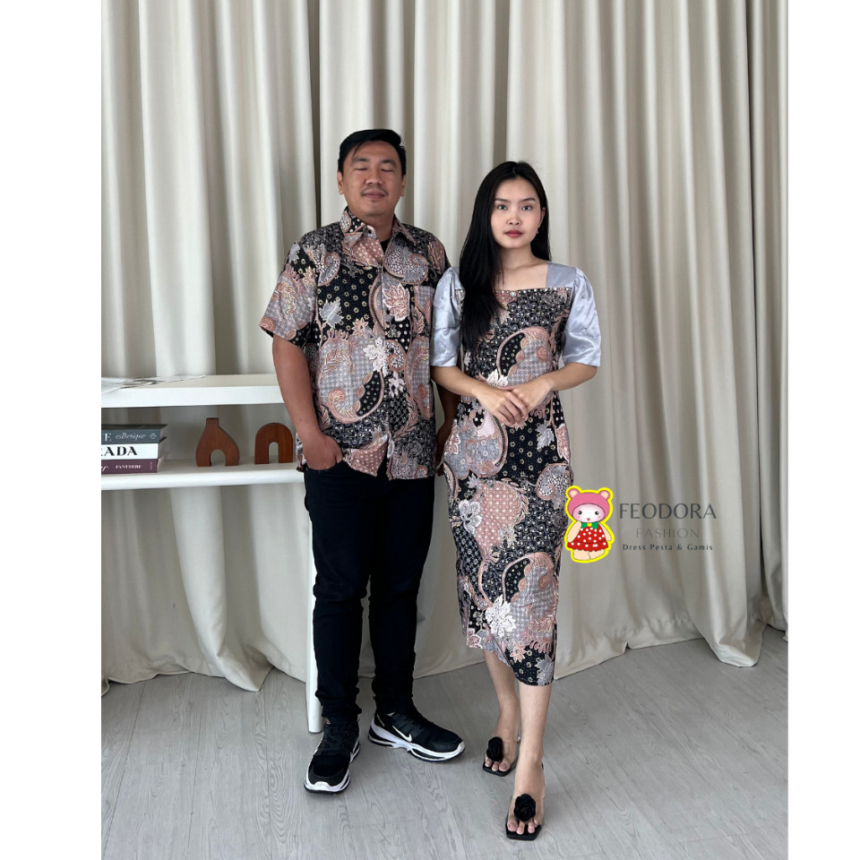 NEW [ FEODORA ] DRESS RAMONA / Dress midi / Dress couple / dress konangan / gaun pesta / Dress kids 