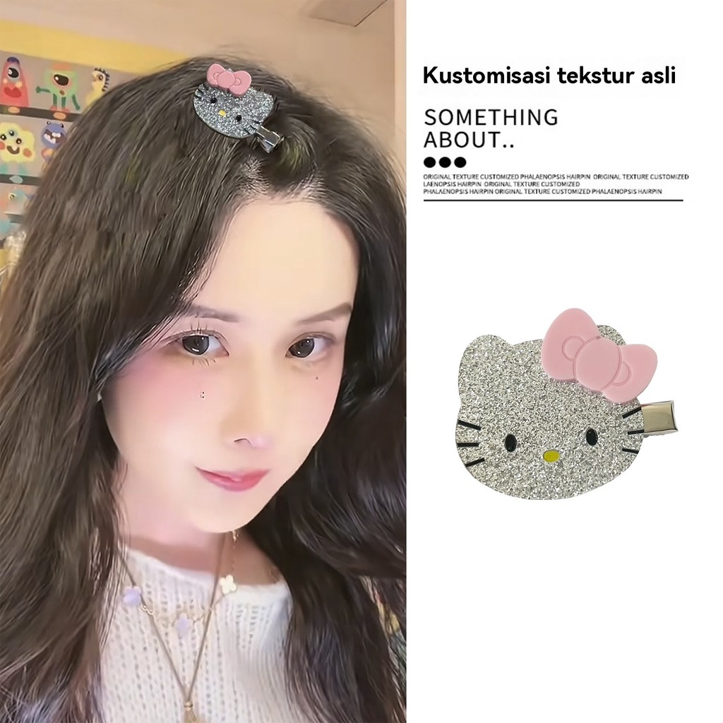Jepit Rambut Hello Kitty Multifungsi untuk Ponikan & Rambut Pendek
