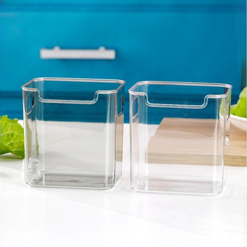 Refrigerator Organizer Bins Fridge Food Sort Storage Box Transparent Seasoning Storage Box Kitchen F