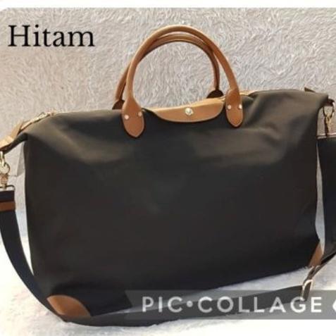 S.Fiorentino Original - Gisela Travel Bag Polos / Tas Travel Wanita - Hitam