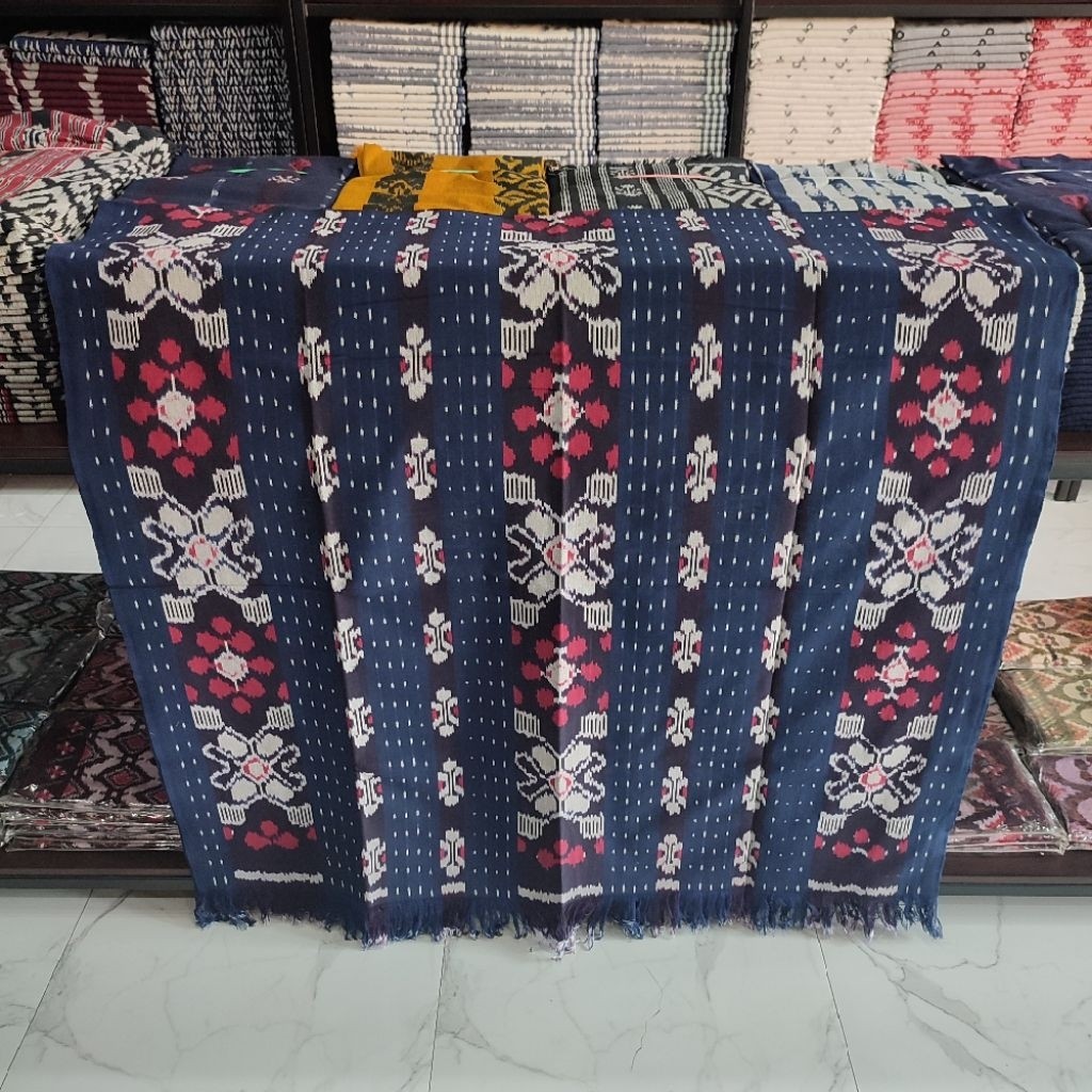 Kain Tenun Troso Kain Tenun Jepara Kain Tenun Etnik Edisi Warna Biru