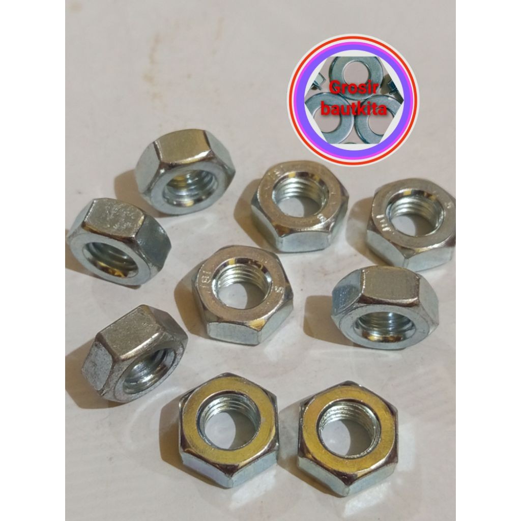 1,Pcs..MUR 17,MUR BAUT KONCI 17,MUR HEXAGONAL M10 DRAT 1,5Pith.MUR Untuk Semua jenis Baut konci 17 .