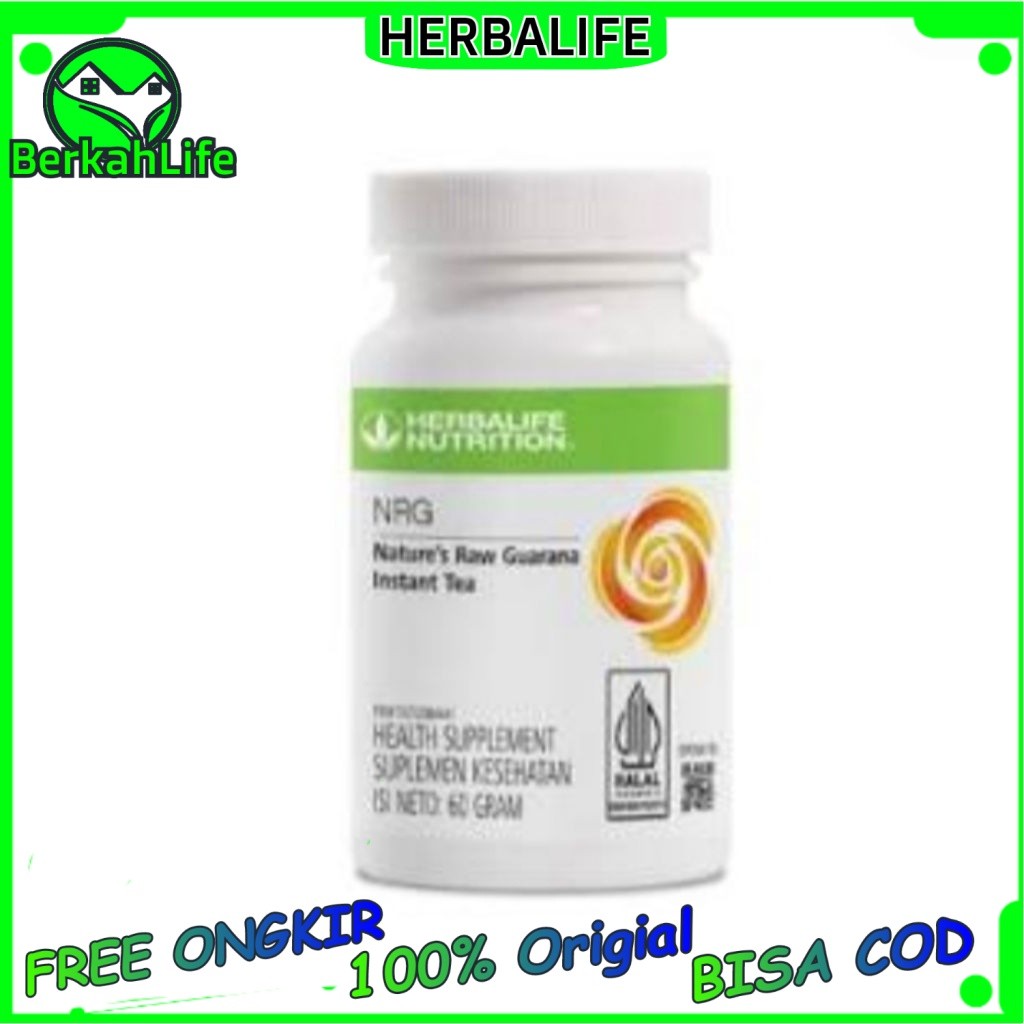 Herbalife NRG Tea Herbal Teh Nrg Herbalife Pembakar Lemak Penambah Stamina 100% Original Teh Penamba